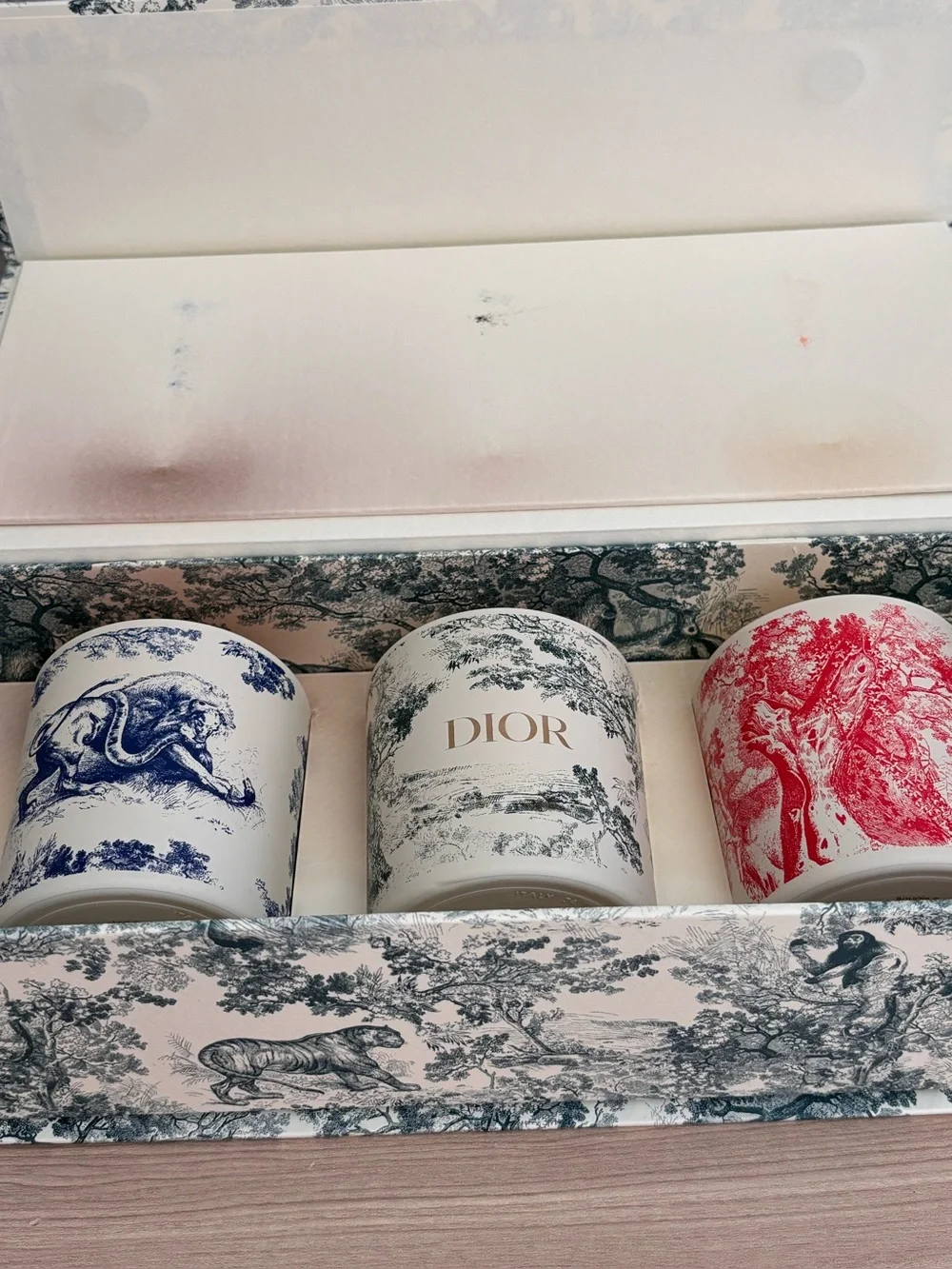Dior Toile de Jouy Scented Candle Set of 3